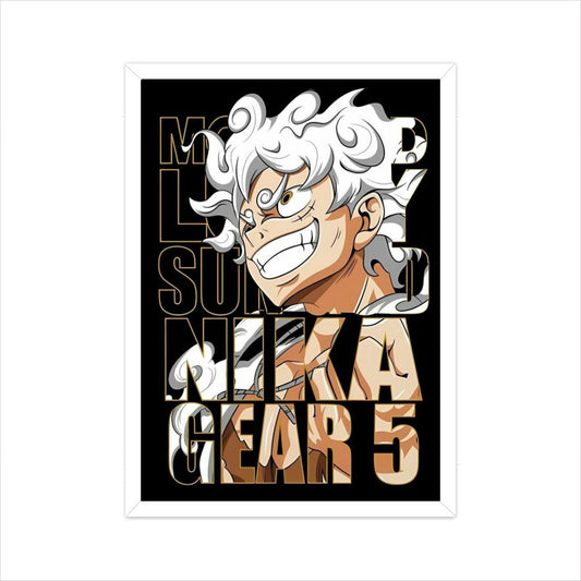Monkey D. Luffy Gear 5 Poster | Sun God Nika | One Piece Anime Art